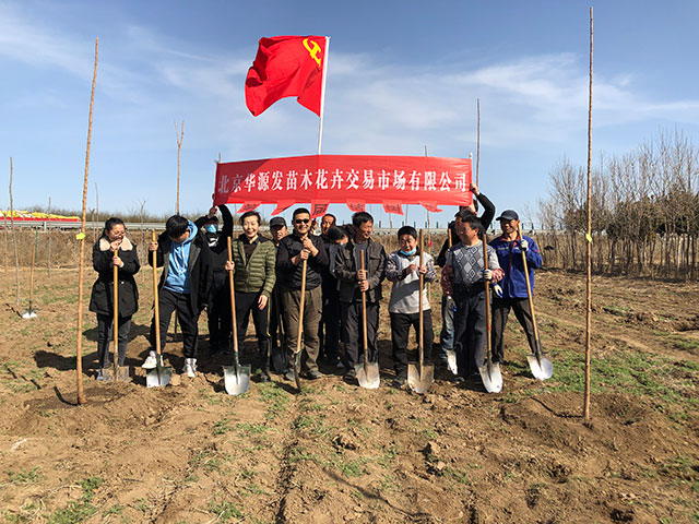 2021年第一届华源发植树节活动-华源发绿化网